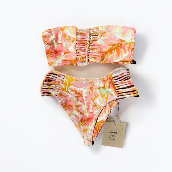 🌻NEW w.tags! Stone Fox Swim Hot Tropix Bikini Set Size XS - Picture 1 of 16